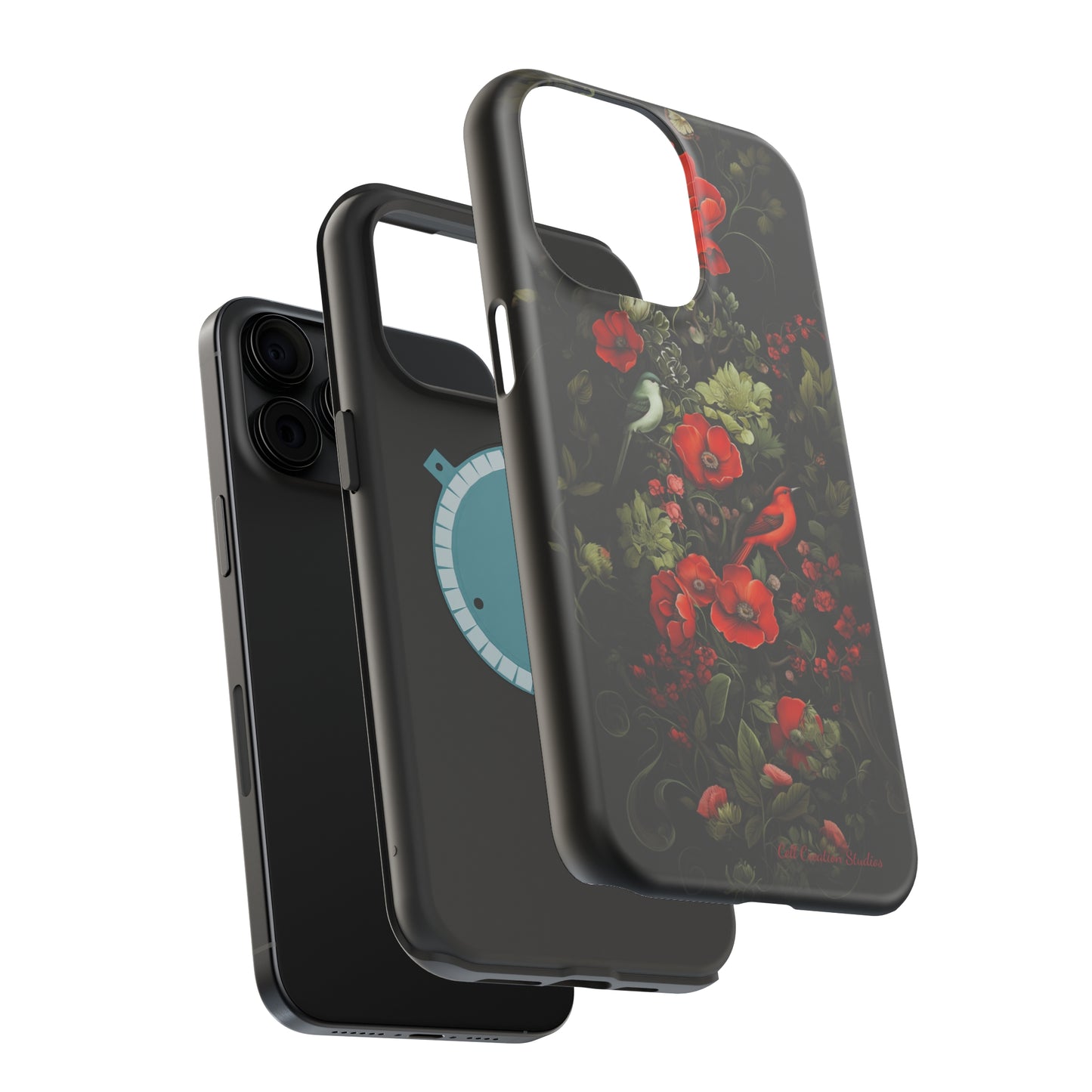 "Floral Serenade Elegance" -MagSafe Tough iPhone Cases