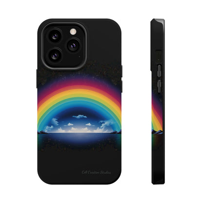 "Vibrant Skies: Rainbow Sunset" Cell Phone Case -MagSafe Tough Cases