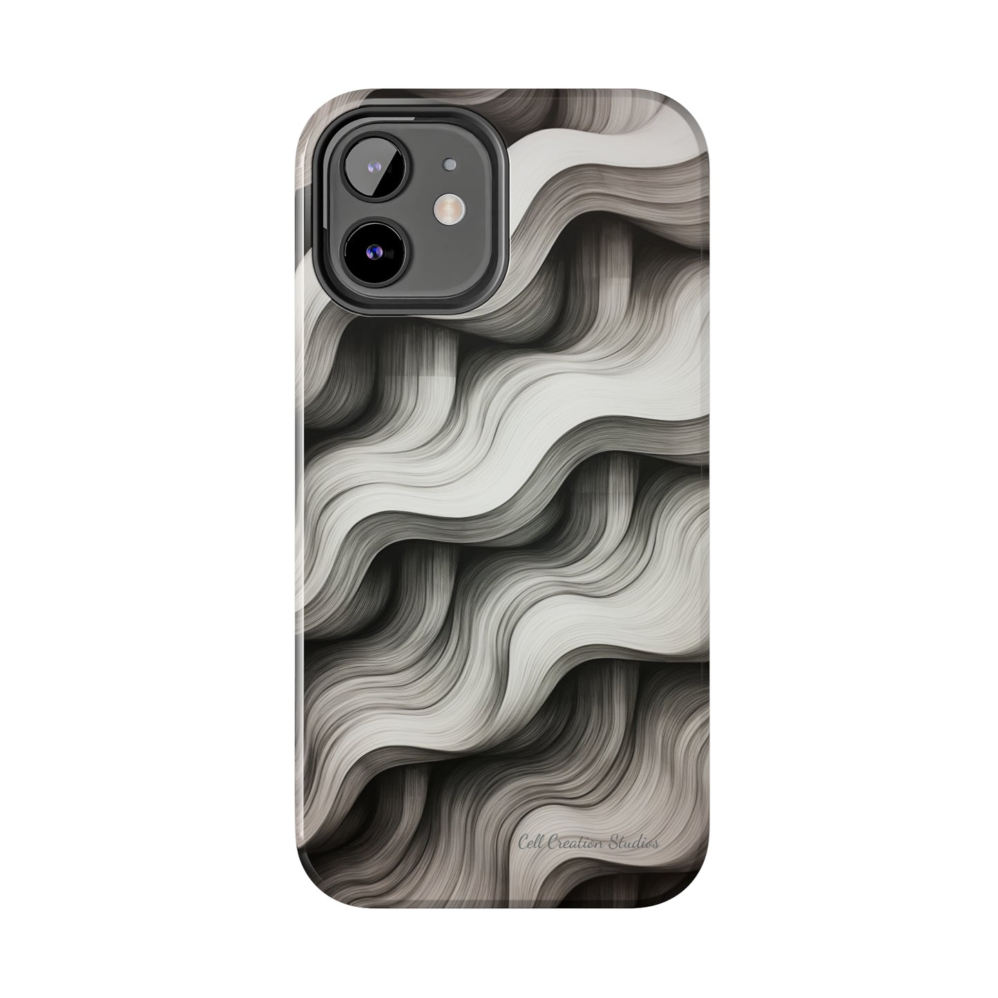 The "Geometric Waves" Cell Phone Case -Tough Phone Cases