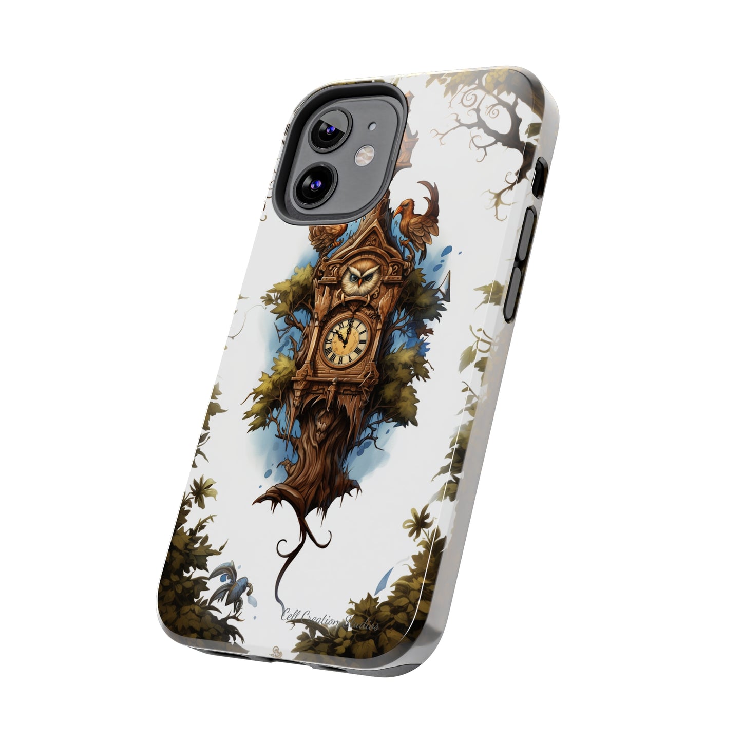 Introducing the "Timeless Charm Cuckoo Clock" Cell Phone Case – Embrace Vintage Elegance -Tough Phone Cases