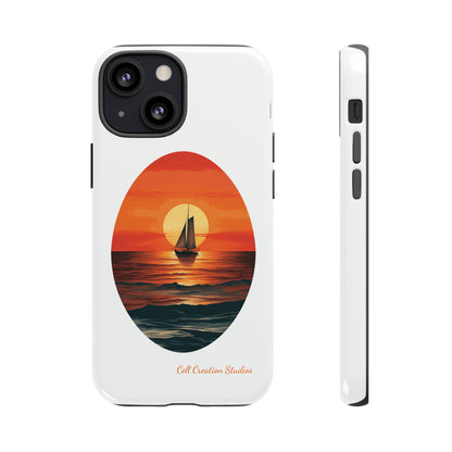 "Sailboat Sunset Serenity" -Tough iPhone Cases