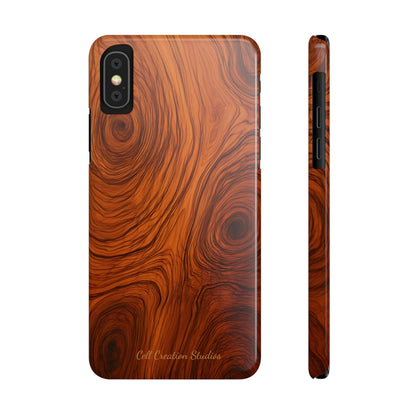 Introducing the "Natural Woodgrain" Cell Phone Case – Embrace Organic Beauty with Wood Pattern Design -Slim Phone Cases