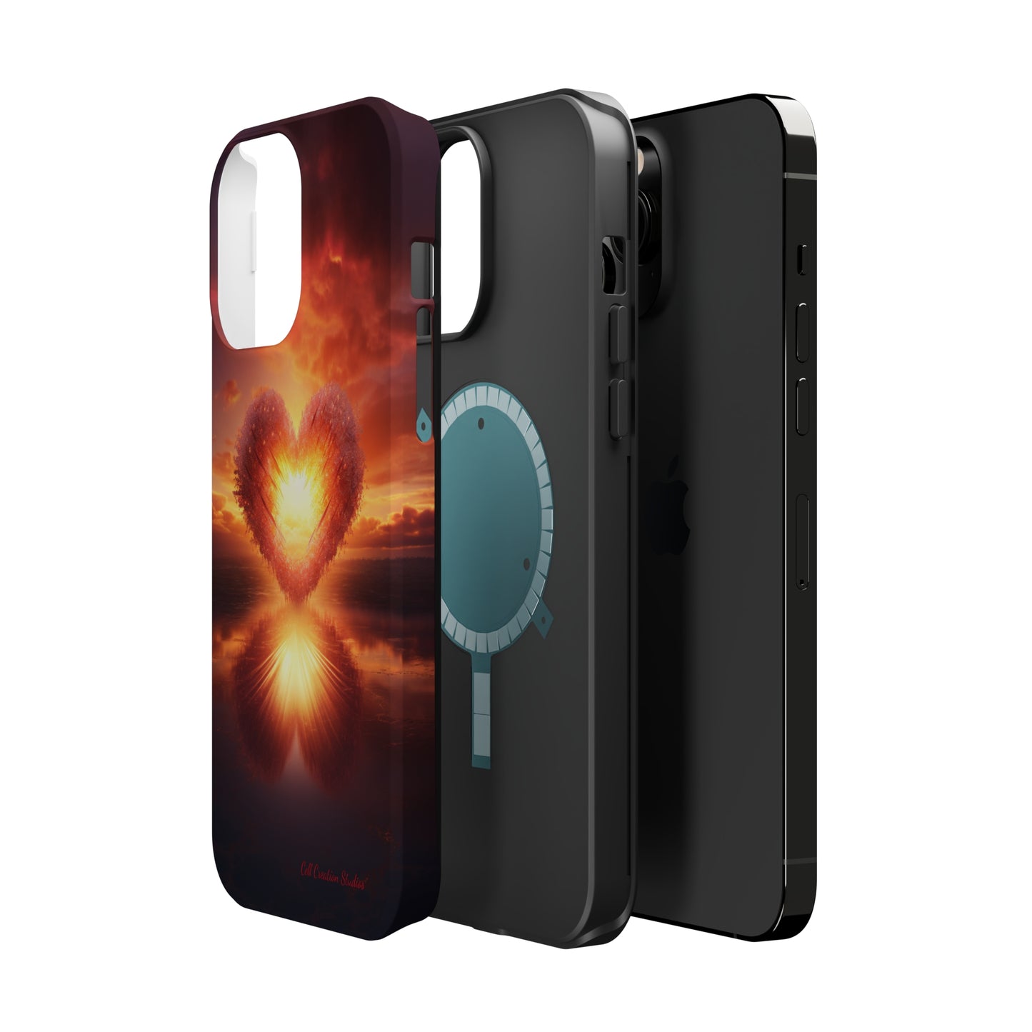 Introducing the "Sun-Kissed Heart" Cell Phone Case – Radiate Love and Light -MagSafe Tough Cases