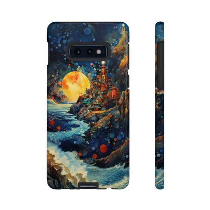 "Moonlit Coastal Vista" -Tough Samsung Phone Cases