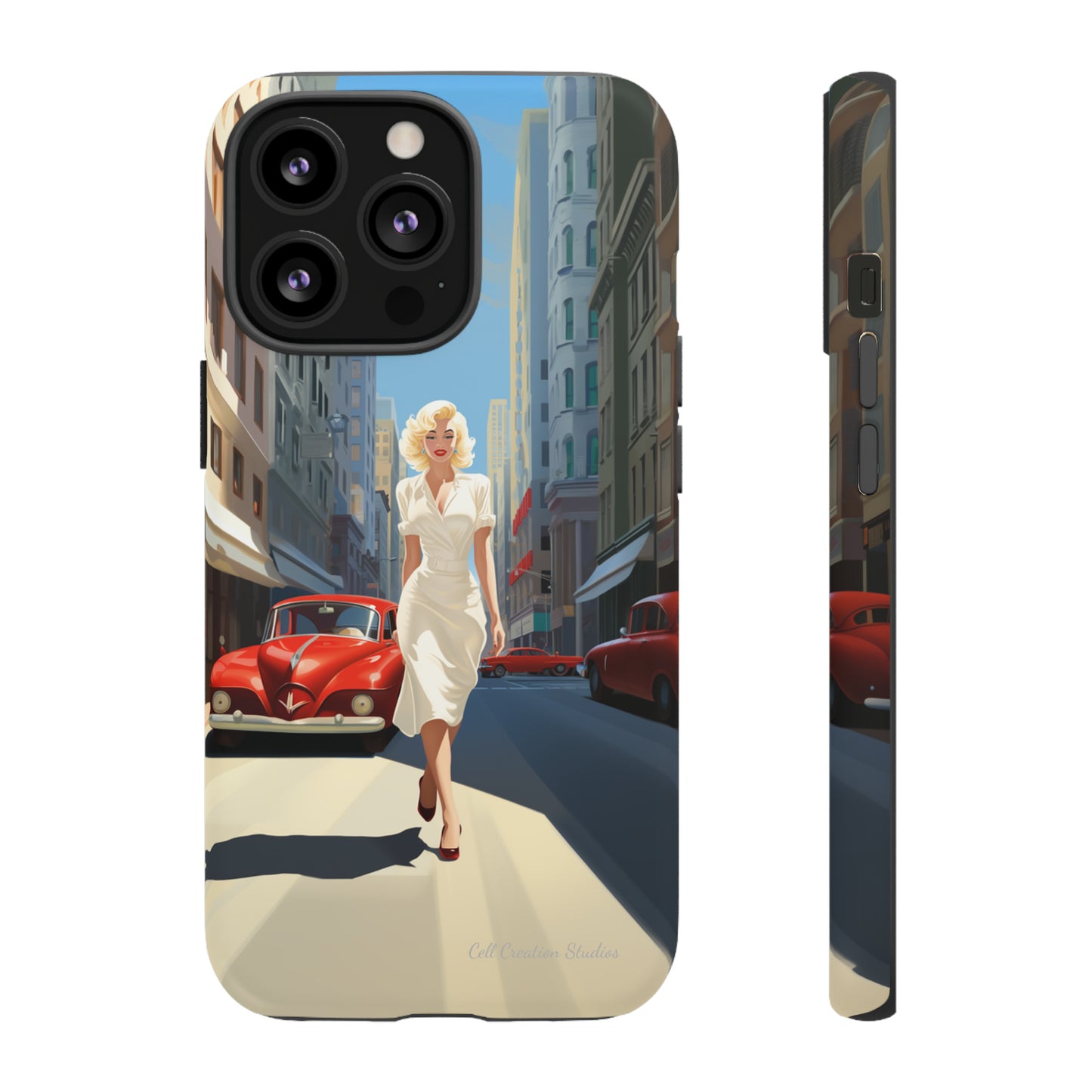 "City Stroll Glamour" Marilyn Monroe Phone Case -Tough Cases