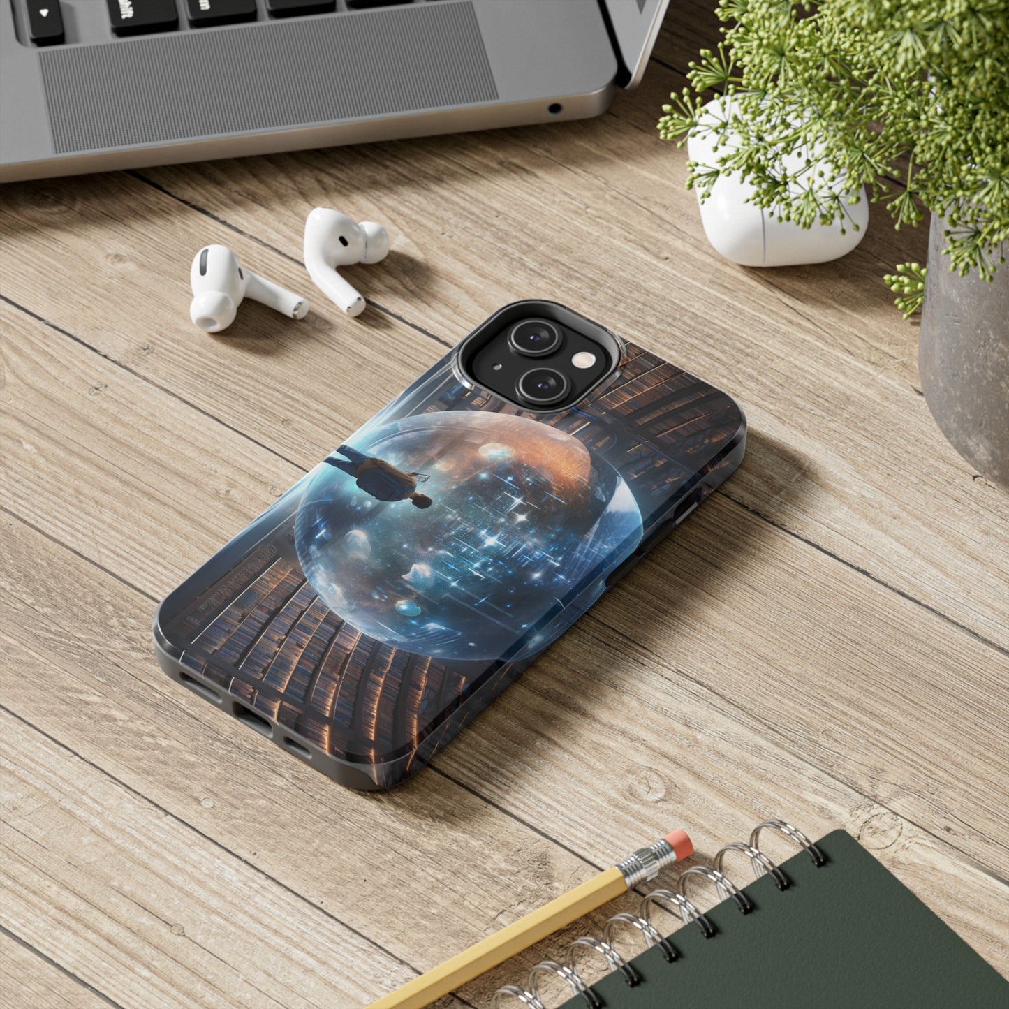 Introducing the "Library Luminary" Cell Phone Case – Where Knowledge Meets Mystery -Tough Phone Cases