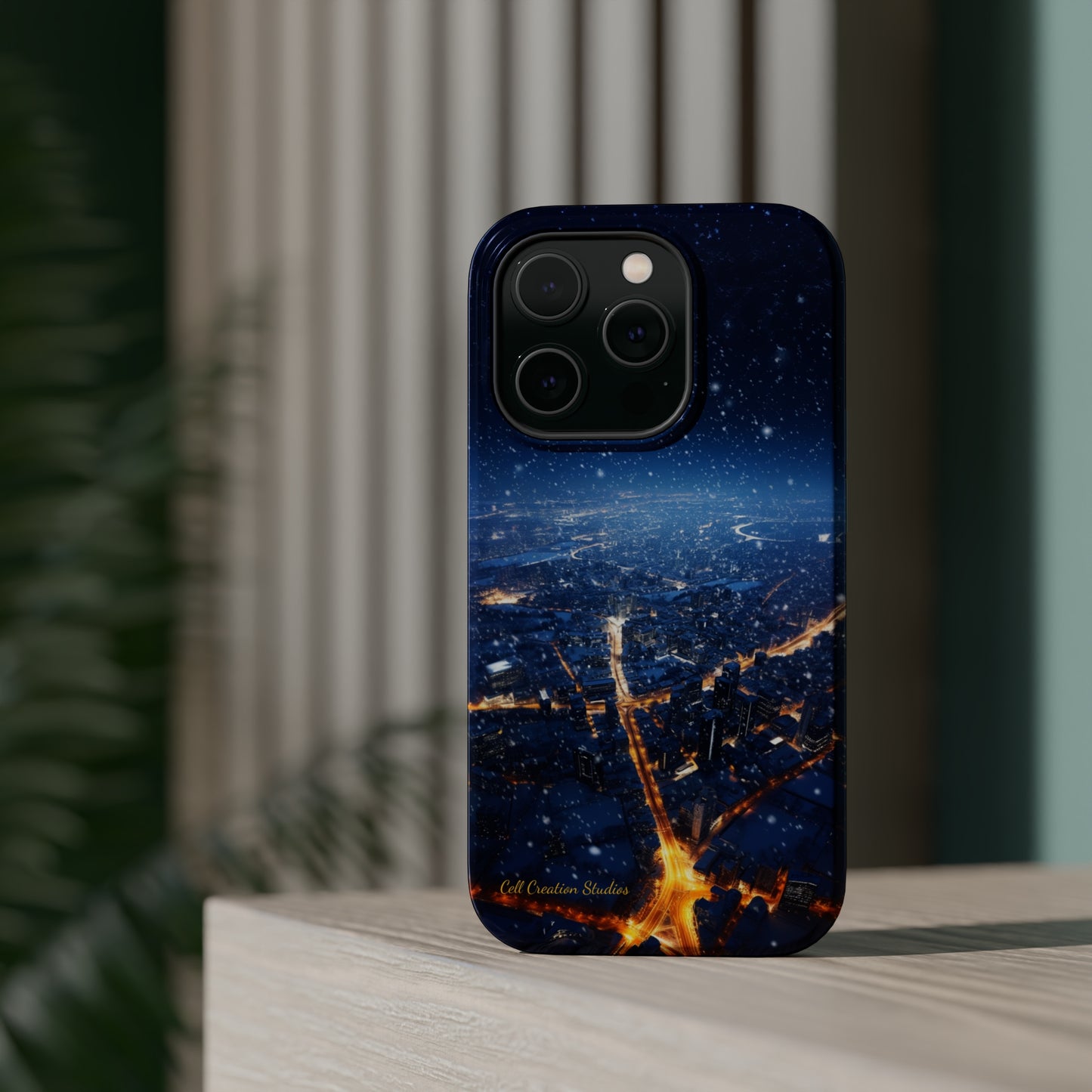 "Urban Snowfall Glow" -MagSafe Tough iPhone Cases