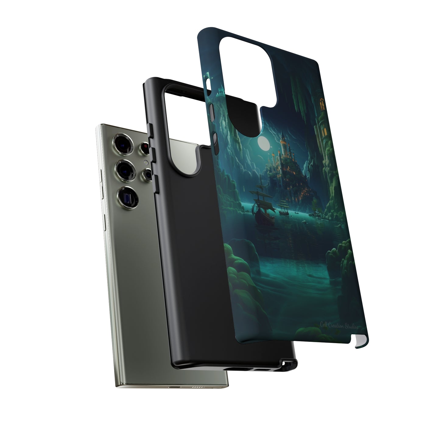 Introducing the "Moonlit Ancient City" Cell Phone Case – Explore Mysteries in the Glow of Moonlight -Tough Cases