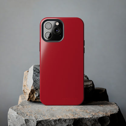 "Bold Crimson Shield" -Tough iPhone Cases