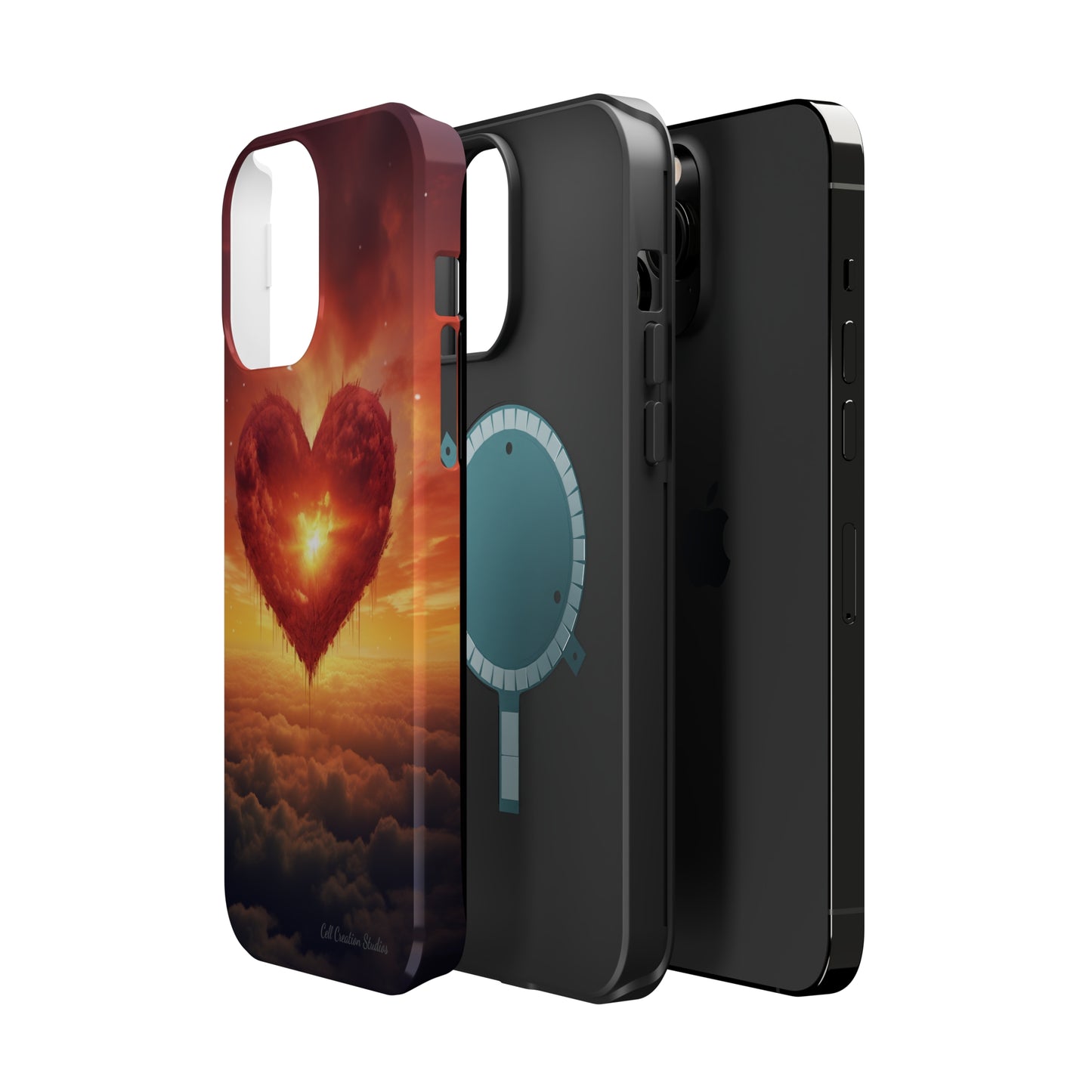 Introducing the "Sky-Heart Radiance" Cell Phone Case – Carry Love's Glow Everywhere You Go -MagSafe Tough Cases