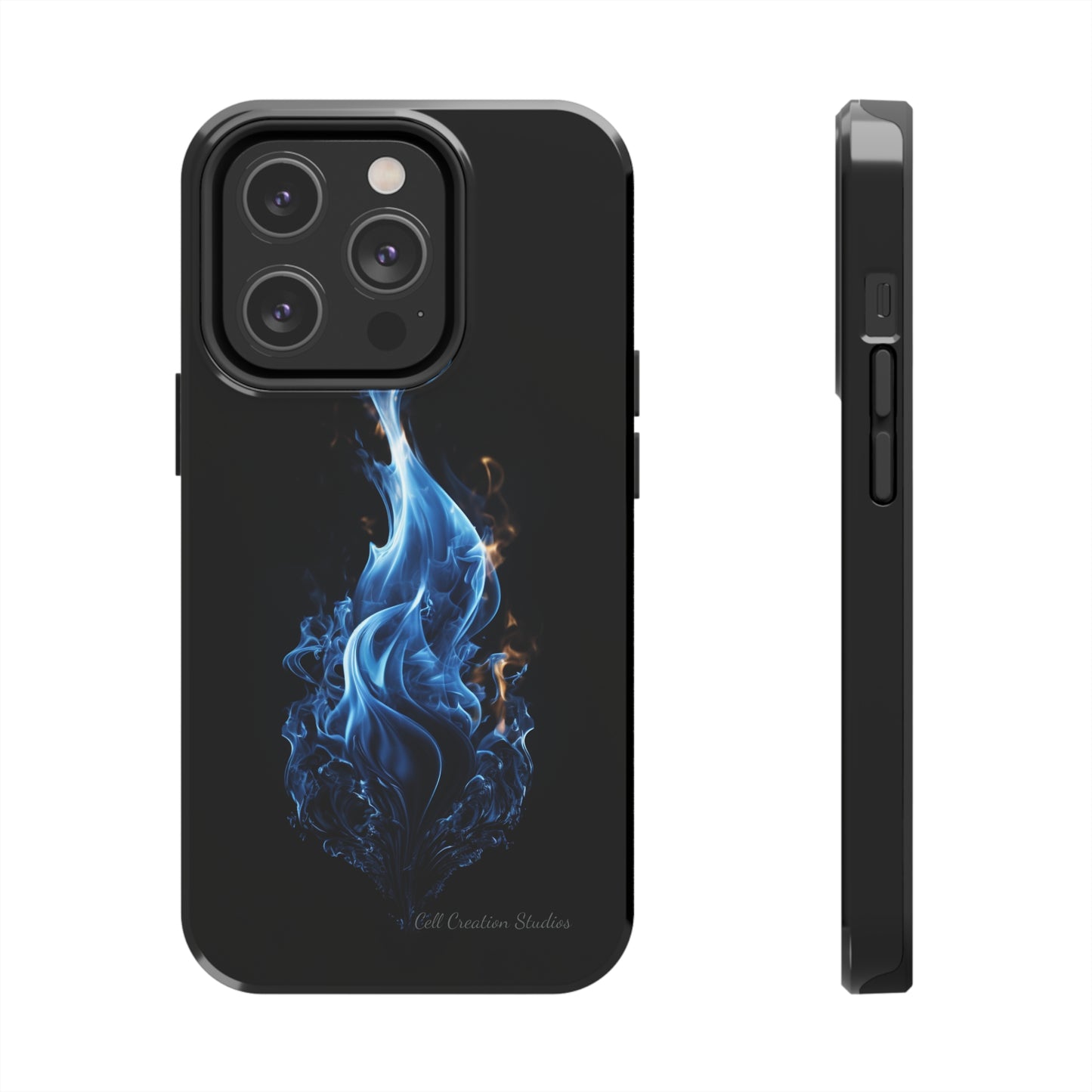 "Blue Flame" Phone Case: Ignite Your Style with Fiery Elegance -Tough Phone Cases