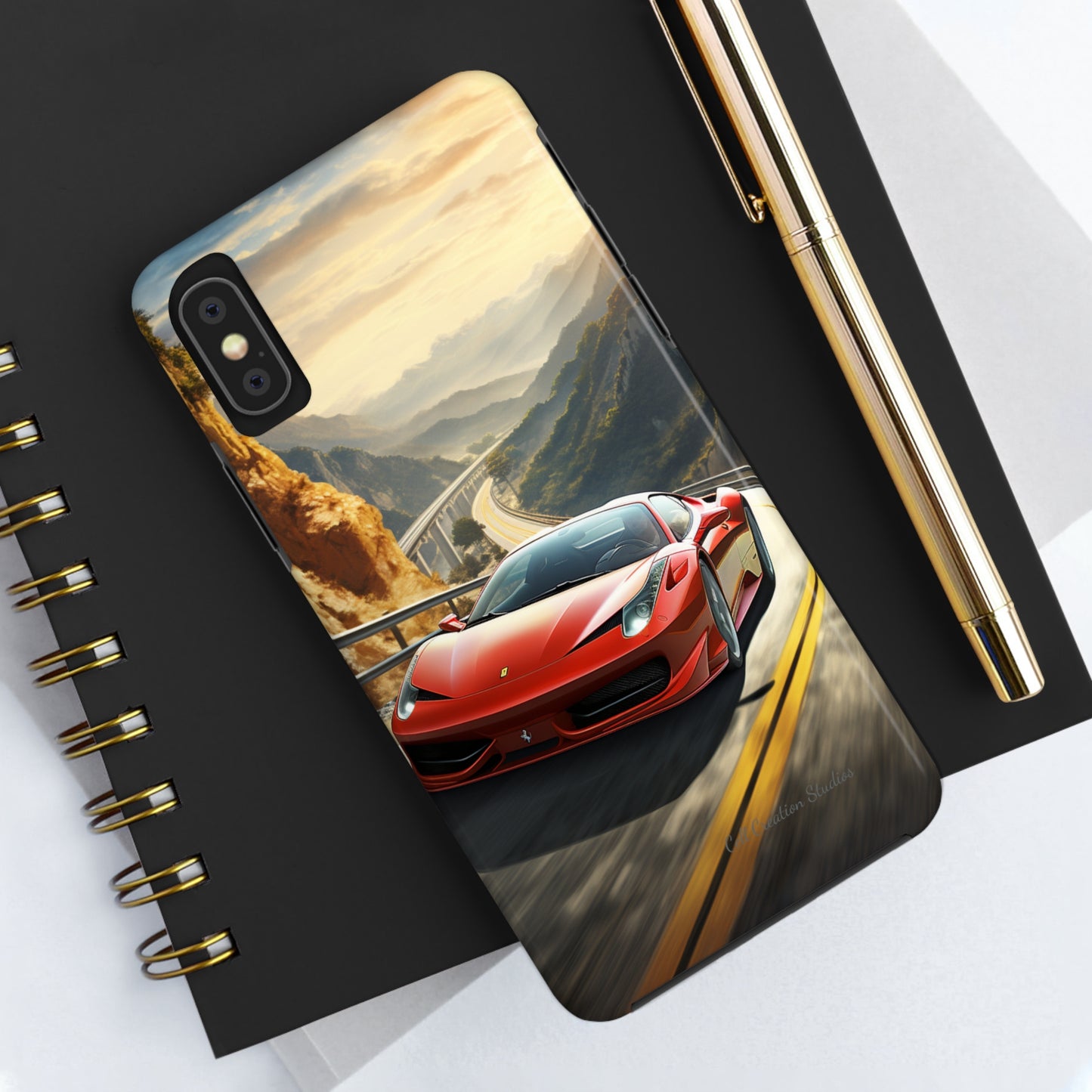 "Mountain Majesty Ferrari Edition" -Tough iPhone Cases