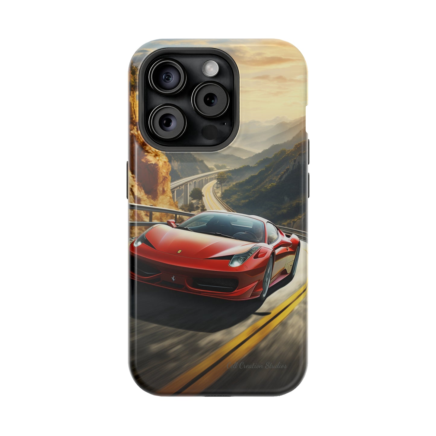 "Mountain Majesty Ferrari Edition" -MagSafe Tough iPhone Cases