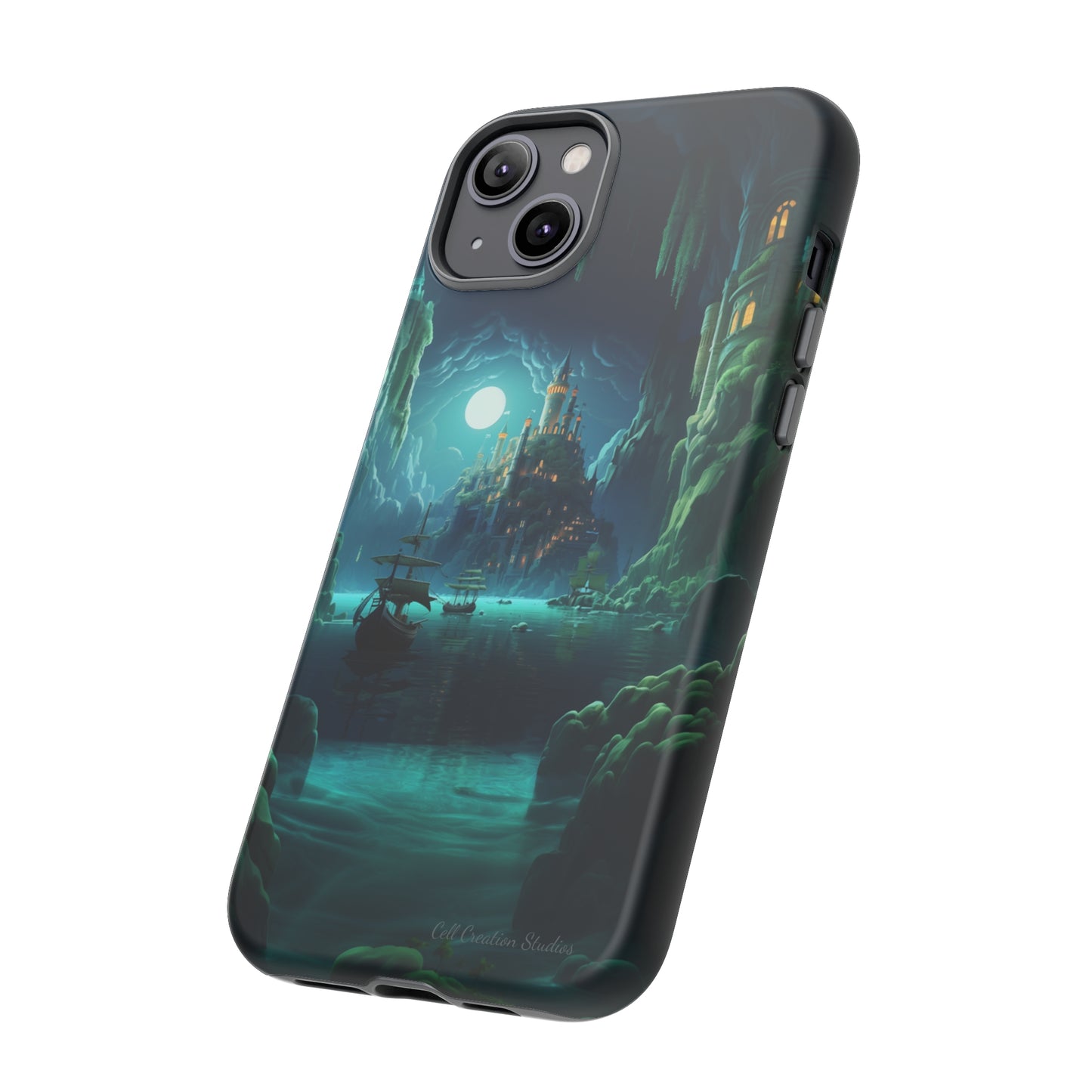 Introducing the "Moonlit Ancient City" Cell Phone Case – Explore Mysteries in the Glow of Moonlight -Tough Cases