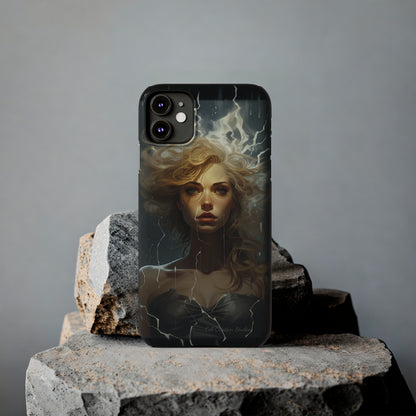 Introducing the "Electrifying Beauty" Cell Phone Case – Sparks of Style and Power -Slim Phone Cases