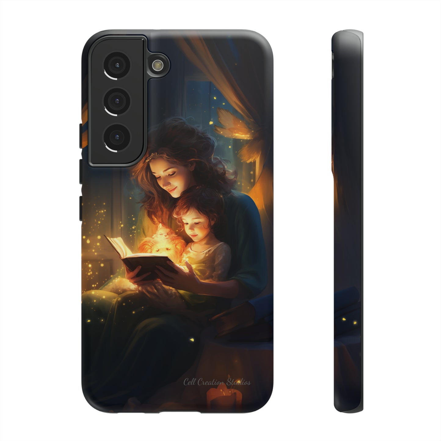 Introducing the "Bedtime Story Bliss" Cell Phone Case – Cherish Heartwarming Moments with Every Glance -Tough Cases