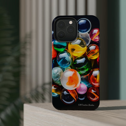 Introducing the "Vibrant Marbles Mosaic" Cell Phone Case – Carry a Kaleidoscope of Colors! -MagSafe Tough Cases