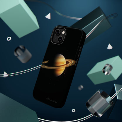 Introducing the "Saturn's Elegance" Cell Phone Case – A Cosmic Masterpiece -MagSafe Tough Cases