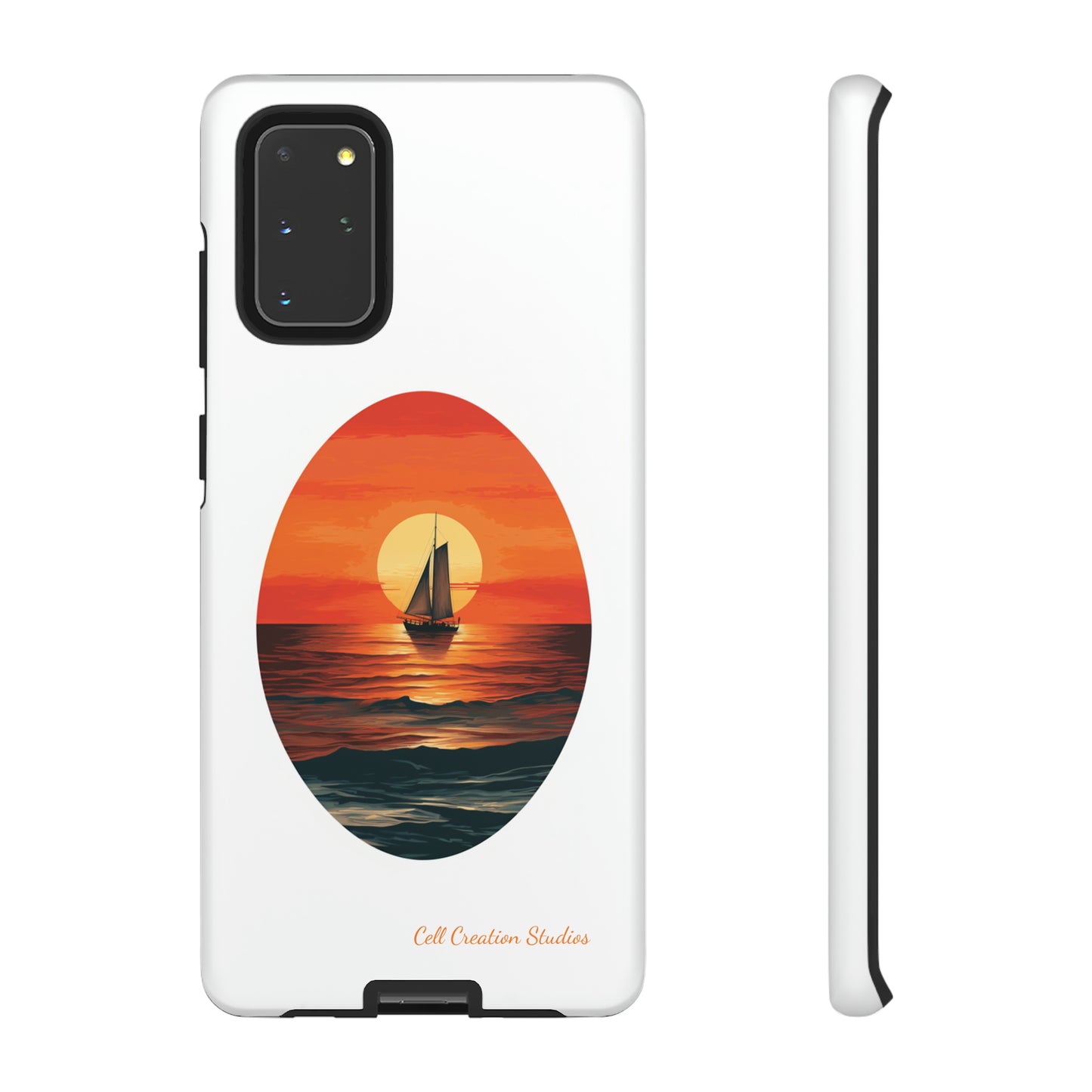 "Sailboat Sunset Serenity" -Tough Samsung Cases