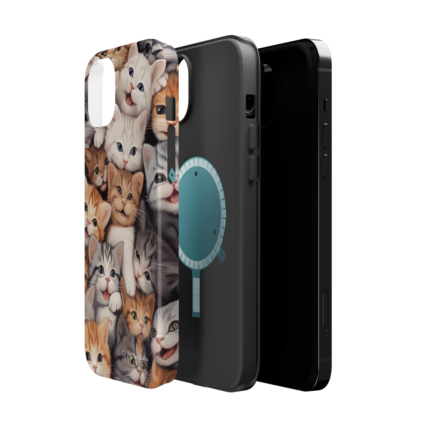 "Kitten Cuddle Haven" Phone Case -MagSafe Tough Cases