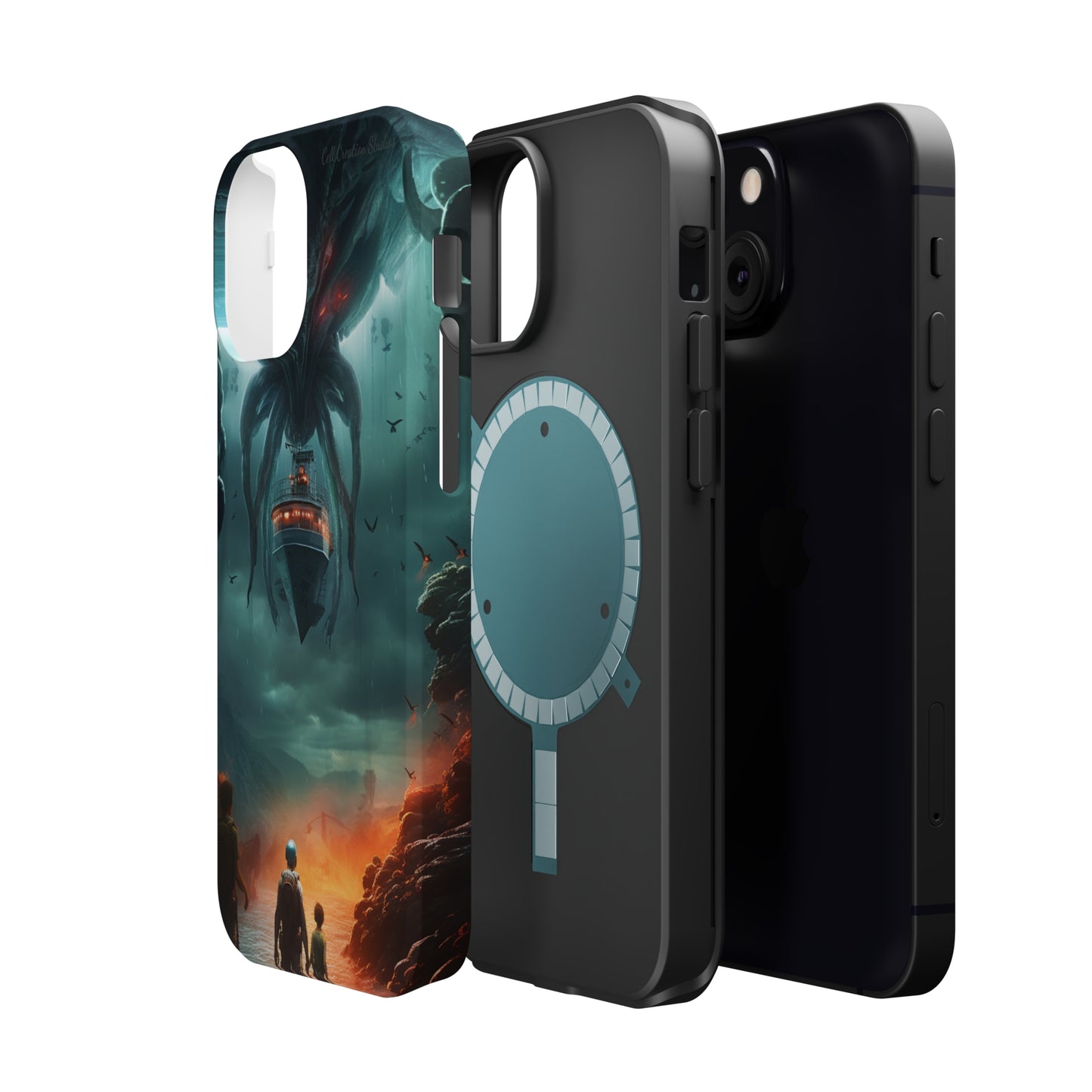 Introducing the "Extraterrestrial Resonance" Cell Phone Case – Unveil the Unseen! -MagSafe Tough Cases