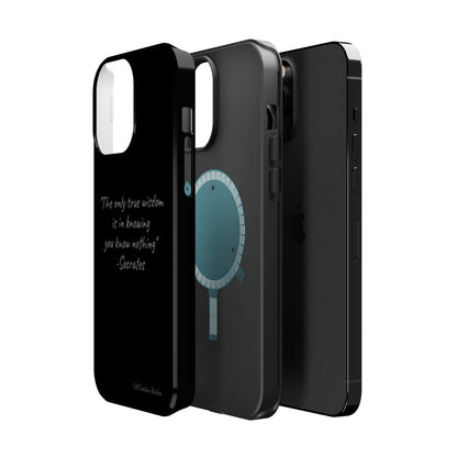 The "Socrates' Wisdom" Quote Phone Case -MagSafe Tough Cases