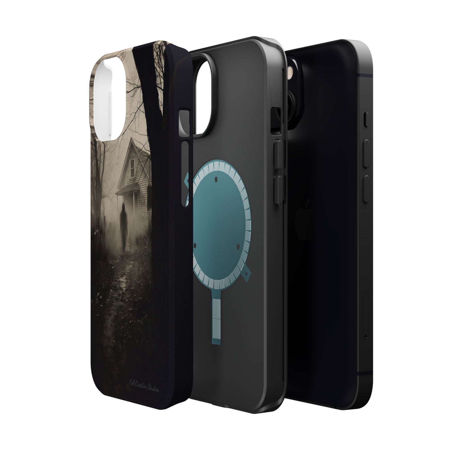 Introducing the "Ethereal Encounter" Cell Phone Case – Unveil the Mystery of the Ghostly Presence -MagSafe Tough Cases