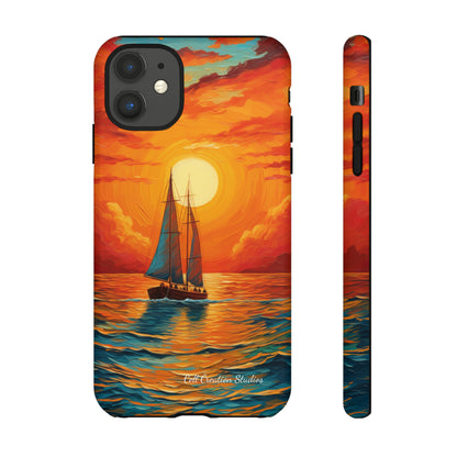 "Sailboat Sunset" - Tough iPhone Cases