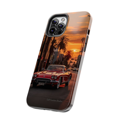 "Sunset Boulevard Classic Red Car" Cell Phone Case -Tough Phone Cases