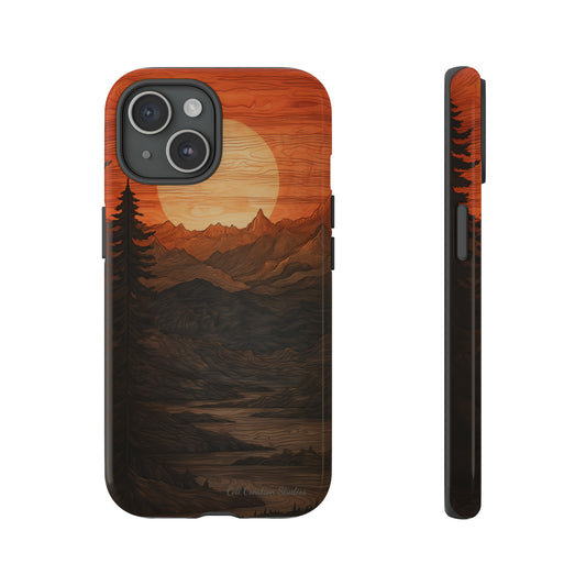 The "Sunset Mountains" Phone Case -Tough Cases