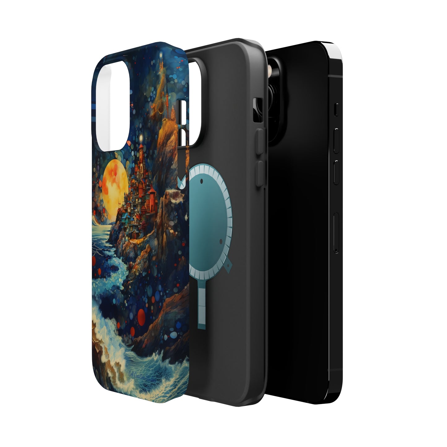 "Moonlit Coastal Vista" -MagSafe Tough iPhone Cases