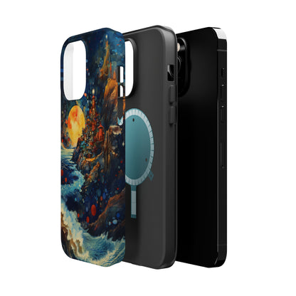 "Moonlit Coastal Vista" -MagSafe Tough iPhone Cases