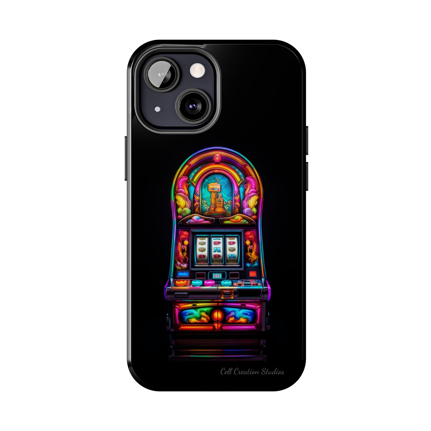 Introducing the "Vibrant Slot Frenzy" Cell Phone Case – Experience the Thrill of Colors and Luck -Tough Phone Cases