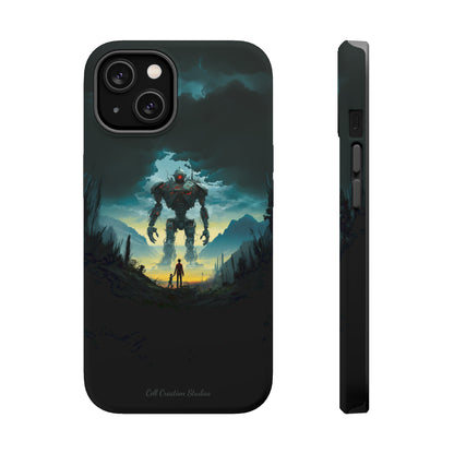 Introducing the "Rising Titan" Cell Phone Case – Witness the Astonishing Emergence of a Giant Robot! -MagSafe Tough Cases