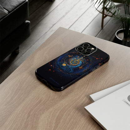 "Cosmic Clock Elegance" -Tough iPhone Cases