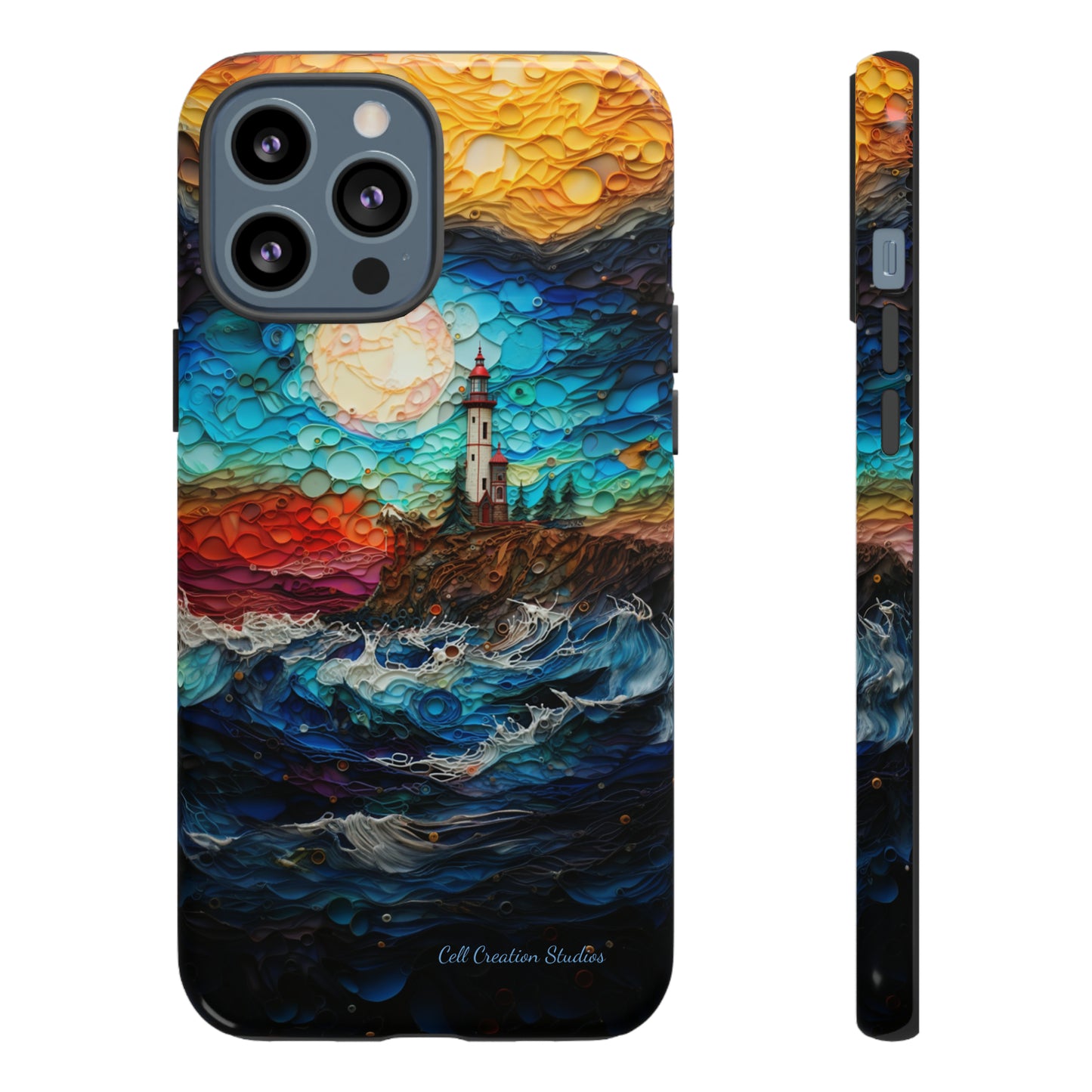 "Coastal Canvas Guardian" -Tough iPhone Cases