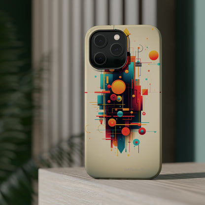 The "Colorful Geometric Pattern" Cell Phone Case- Elevate Your Phone's Look -MagSafe Tough Cases