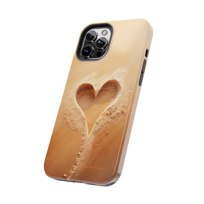 "Eternal Love: Sand Heart" Cell Phone Case -Tough Phone Cases