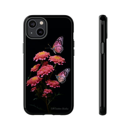 "Achillea Desert Eve Deep Rose & Butterfly" Phone Case -Tough Cases