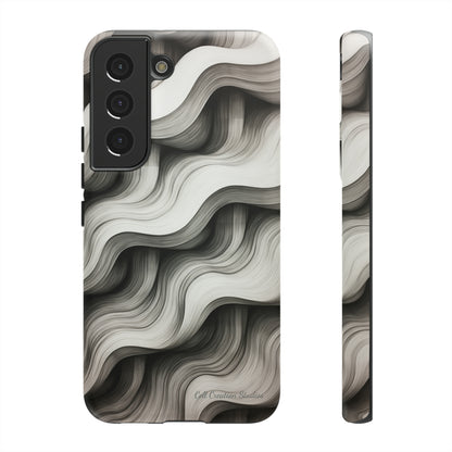 The "Geometric Waves" Cell Phone Case -Tough Cases