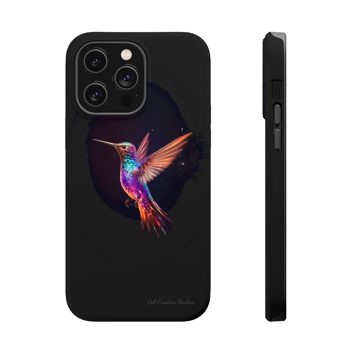 Introducing the "Enchanted Hummingbird" Cell Phone Case – Elegance Meets Nature -MagSafe Tough Cases