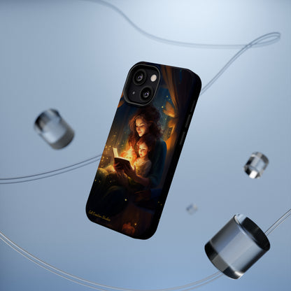 Introducing the "Bedtime Story Bliss" Cell Phone Case – Cherish Heartwarming Moments with Every Glance -MagSafe Tough Cases