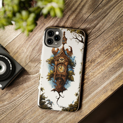 Introducing the "Timeless Charm Cuckoo Clock" Cell Phone Case – Embrace Vintage Elegance -Tough Phone Cases