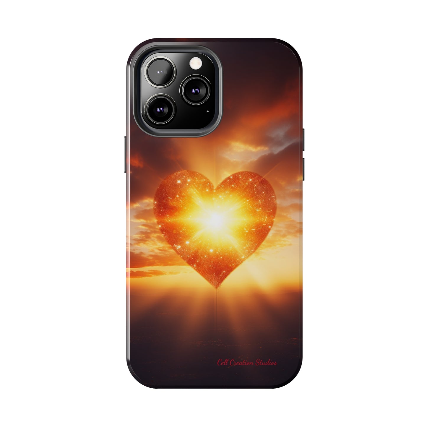 Introducing the "Sunlit Heart" Cell Phone Case – Embrace Love and Radiance -Tough Phone Cases