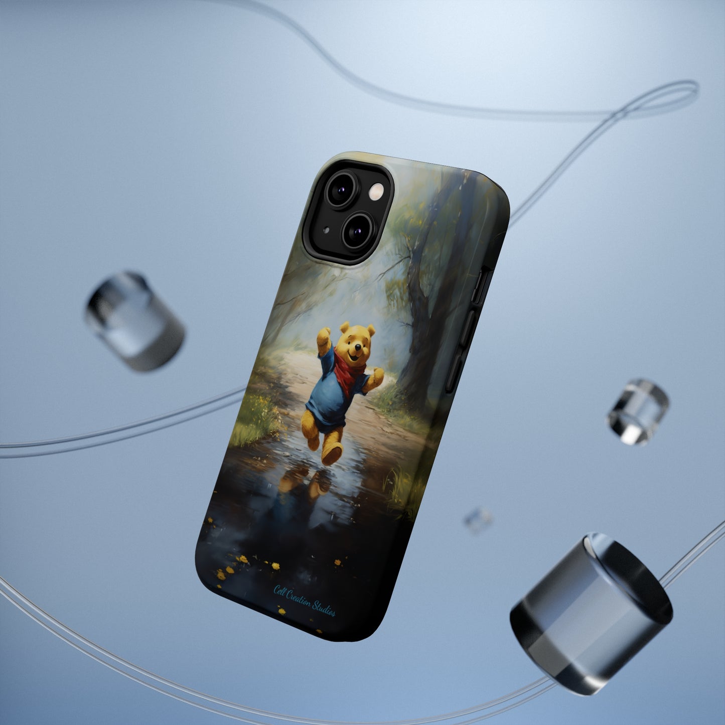 Introducing the "Winnie-The-Pooh Puddle Splash" Cell Phone Case – A Splash of Nostalgic Fun -MagSafe Tough Cases