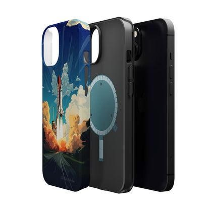 Introducing the "NASA Space Shuttle Launch" Cell Phone Case - Elevate Your Style to New Heights -MagSafe Tough Cases