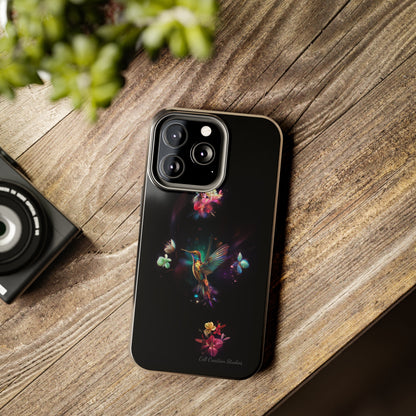 Introducing the "Floral Harmony Hummingbird" Cell Phone Case – Where Elegance Meets Nature -Tough Phone Cases