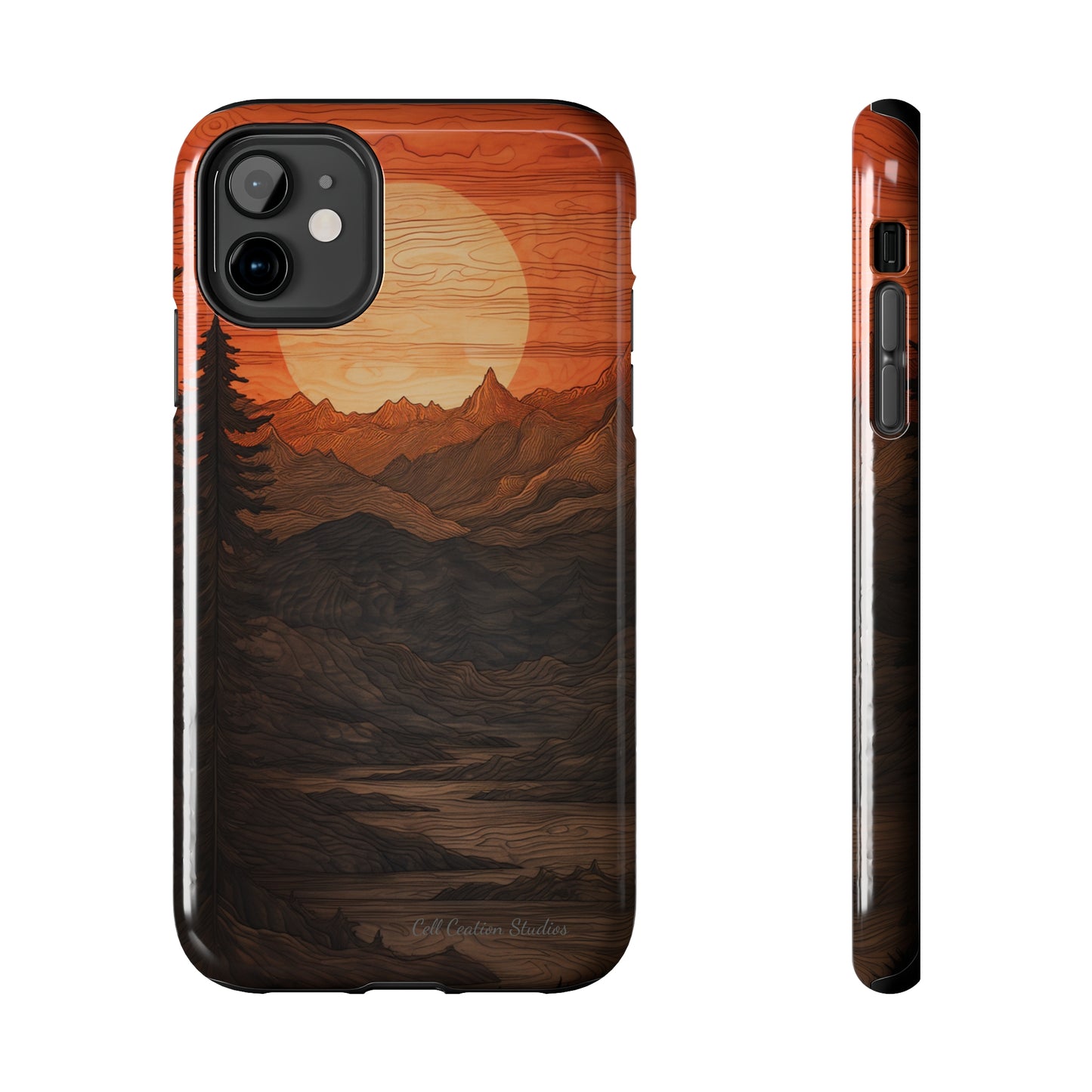 The "Sunset Mountains" Phone Case -Tough Phone Cases