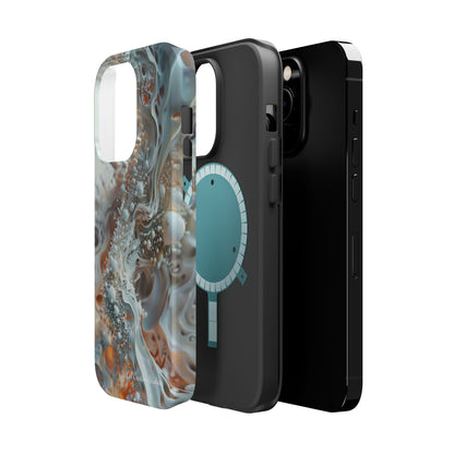 "3D Liquid Splash" -MagSafe Tough iPhone Cases