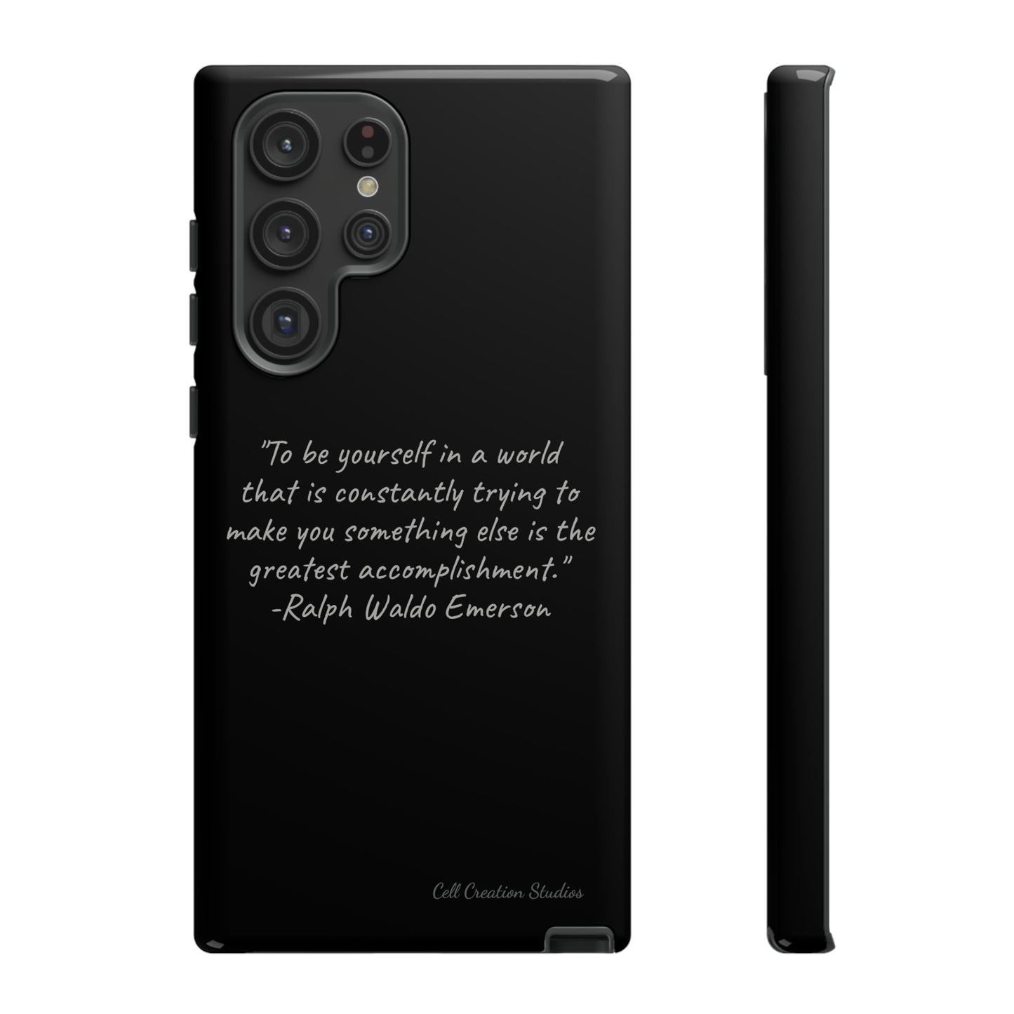 The "Embrace Your Authenticity" Ralph Waldo Emerson Quote Phone Case -Tough Cases